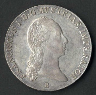 Delcampe - ½ Thaler, 1824 B, Hall, Erhaltung SS, Silber, 14 Gr, KM 2153 - Austria