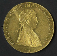 Delcampe - 4 Dukaten, 1843 A, Goldmünze, Mängel, 13,96 Gr., KM 2270 - Austria