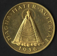 Delcampe - 100 Schilling, 1936, Goldmünze Magna Mater Austriae, 23,52 Gr., Jaeckel 447, ANK 6 - Austria