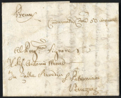 Delcampe - Cover 1823, Prefilatelica Da S.Donà A Venezia Del 9 Ott. Con Indicato Condannata Cmi. 50: Cinquanta - Lombardo-Venetien