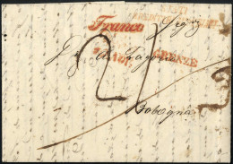 Delcampe - Cover 1844/1847, Vier Briefe Nach Bologna (Kirchenstaat), Einer Vom 18.11.1844 (3. Tag Des Tosti-Tarifs) - Lombardo-Venetien