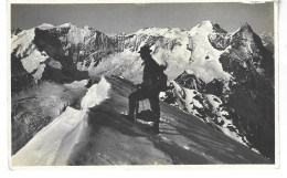 Delcampe - (Suisse) GRINDELWALD Wetterhorngipfel 3703 M 1598  Photo Gaberell - Grindelwald