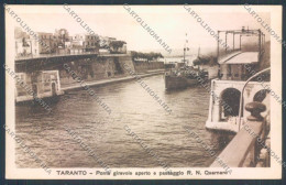 Delcampe - Taranto Città Nave Da Guerra Cartolina ZB6591 - Taranto