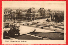 Delcampe - ZZV3-25 Paris Perspective Sur Le Louvre. Circulé Vers La Suisse En 1959 Avec Un Timbre De Taxe Suisse De 5 Ct.  GF - Louvre