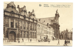 Delcampe - Mechelen Collége St Rombaut Et Eglise Saint Pierre Malines - Mechelen