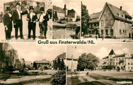 Delcampe - Finsterwalde Saengergruppe Schloss Park Postamt HOG Zur Bruecke - Finsterwalde