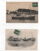 Delcampe - Manche - 50  2 Cartes - Carentan- L'Ecureuil - Le Port - Carentan