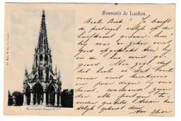 Delcampe - Laeken Bruxelles Monument Leopold L Cachet 1898 Rotterdam & Bruxelles - Laeken