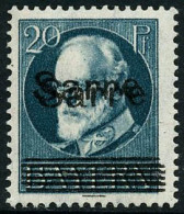 Delcampe - ** N°21a 20p. Bleu-vert, Surcahrge Double - TB - Sonstige & Ohne Zuordnung
