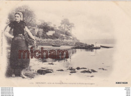 Delcampe - CPA  29 BENODET Cale De Sainte Marine  Retour De La Peche  Aux Coques  - Tres Bon état - Bénodet