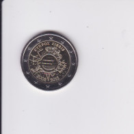 Delcampe - CYPRUS CHYPRE 2 EUROS 2 EURO 2012 UNC  10 Ans De L'Euro 10 Jahre Euro Direct De Rouleau - Chypre