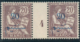 Delcampe - ** MAROC - ** - Mill. N°31 - 20 S/20c - Mill.4 - TB - Altri & Non Classificati