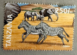 Delcampe - TANZANIE Zebre, Chevaux, Cheval, équidés, équidé, Yvert N°2232 ** MNH - Pferde
