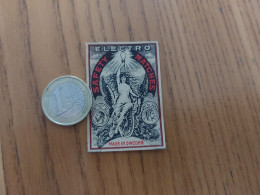 Delcampe - étiquette * Boîte D'allumettes SUEDE "ELECTRO SAFETY MATCHES" (ampoule) - Boites D'allumettes - Etiquettes