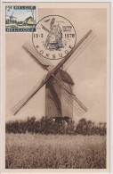 Delcampe - PK - Molen Wormhout - Stempel Koksijde 1970 - Windmühlen