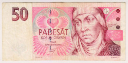 Delcampe - 1997 Czech Republic 50 Korun 069426 Paper Money Banknotes Currency - Tchéquie