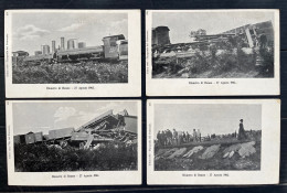 Delcampe - DISASTRO DI BEANO ( UDINE ) 27 AGOSTO 1903 BLOCCO 4 CARTOLINE FERROVIA TRENO - Udine
