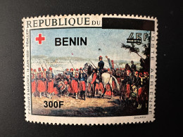 Delcampe - Bénin 2008 / 2009 Mi. 1542 Zouave Magenta Riballier Cheval Horse Pferd Croix Rouge Red Cross Surchargé Overprint MNH** - Pferde
