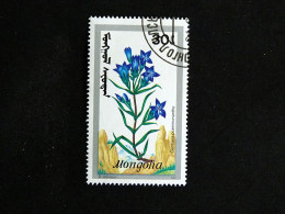 Delcampe - MONGOLIE MONGOLIA YT 1802 OBLITERE - GENTIANE FLORE FLEUR FLOWER BLUME - Mongolei