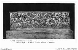 Delcampe - AWOP9-0547-MUSEE - Musée Du Louvre - Sarcophage - Centaures Marins Tritons Et Néréides - Museen