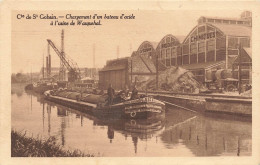 Delcampe - Cie DE SAINT Gobain - Chargement D'un Bateau D'acide. - Hausboote