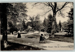 Delcampe - 1110 Morges 1908 - Parc De L Independance 2 Mütter Mit Kinderwagen - 10608720 - Morges