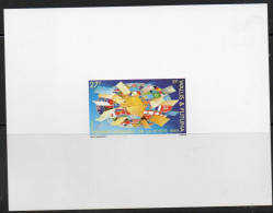 Delcampe - POSTS - WALLIS & FUTUNA  - 1989 - WORLD POST DAY DELUXE PROOF SHEET - Poste