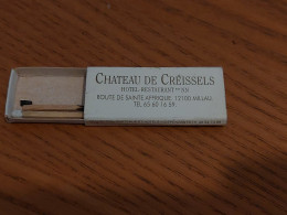 Delcampe - Boîte D'allumettes «CHATEAU DE CREISSELS - MILLAU (12)» - Boites D'allumettes