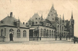 Delcampe - Bel	39	Veurne -Furnes	La Station		Circulée En 1911 - Veurne