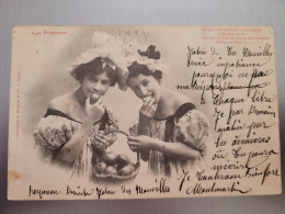 Delcampe - Fantaisie 1900 Bergeret , Les Pommes - Frauen