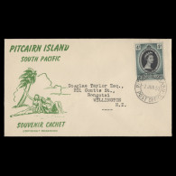 Delcampe - Pitcairn Islands 1953 (FDC) 4d Coronation ... - Pitcairninsel