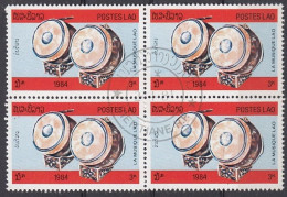 Delcampe - LAOS 720,used,hinged,block Of 4 - Laos