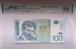 Delcampe - 100 Dinara - 2006 - PMG 58a UNC - Replacement - Serbie