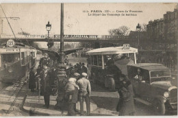 Delcampe - PARIS COURS DE VINCENNES LE DEPART DES TRAMWAYS DE BANLIEUE - Paris (12)