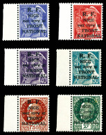 Delcampe - ** N°1/6, NICE (Alpes Maritimes): Série Complête Avec Variétés SURCHARGE (DATE) RENVERSEE, Bdf. TB  Qualité: **  Cote: 5 - Liberazione