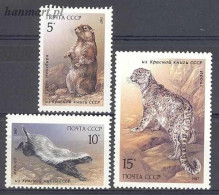 Delcampe - Soviet Union, USSR 1987 Mi 5711-5713 MNH (ZE4 CCC5711-5713) - Nager