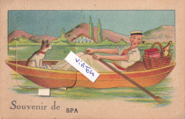 Delcampe - SPA :        Souvenir De  :   Carte A Système -- Systeem Kaart - Spa