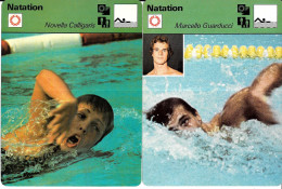 Delcampe - GF1933 - FICHES RENCONTRE - MARCELLO GUARDUCCI - NOVELLA CALLIGARIS - RANGHILD HVEGER - GUNNAR LARSSON - Schwimmen