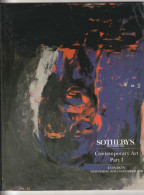 Delcampe - SOTHEBYS Auktionskatalog "Contemporary Art Part I" London Nov. 30. 1994 , 104 Seiten , - Revistas & Catálogos