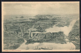 Delcampe - AK Rendsburg, Stadtansicht Mit Hafen Und Kanalanlagen - Rendsburg