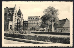 Delcampe - AK Rendsburg, Jungfernstieg Mit Anlage Und Geschäft - Rendsburg