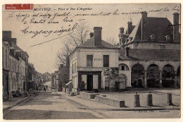Delcampe - 61 - B19993CPA - MORTREE - Place Et Rue Argentan - Cafe Epicerie Cohory Plannier - Très Bon état - ORNE - Mortree