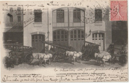 Delcampe - PARIS  -  75  -  SAPEURS POMPIERS DE PARIS - Départ Complet - Feuerwehr