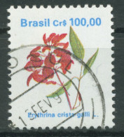 Delcampe - Brasilien 1990 Freimarke Blüten Korallenstrauch 2373 Gestempelt - Gebraucht