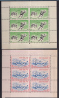 Delcampe - 1957-Nuova Zelanda (MNH=**) Serie 2 Foglietti "sport Acquatici" - Ungebraucht