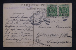 Delcampe - MEXIQUE - Carte Postale De Vera Cruz Pour L'Allemagne + Griffe "via Laredo New York" - 1907 - J 4817 - Mexiko