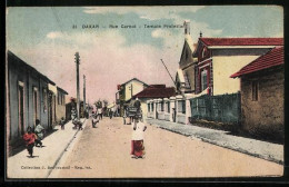 Delcampe - CPA Dakar, Rue Carnot, Temple Protestant - Senegal