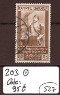 Delcampe - EGYPTE - No Michel 203 Oblitéré  -  COTE: 95 € - Gebruikt