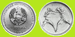 Delcampe - Moldova-Transnistria 1 Rouble 2021, Boxing, KM#429, Unc - Moldavië