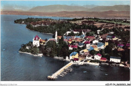Delcampe - AJIP7-74-0706 - YVOIRE - Vue Aérienne Sur Le Lac Léman Et Le Village - Yvoire